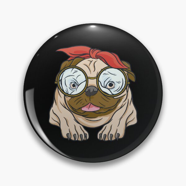 Item preview, Pug Dog Bandana designed and sold by DerSenat.