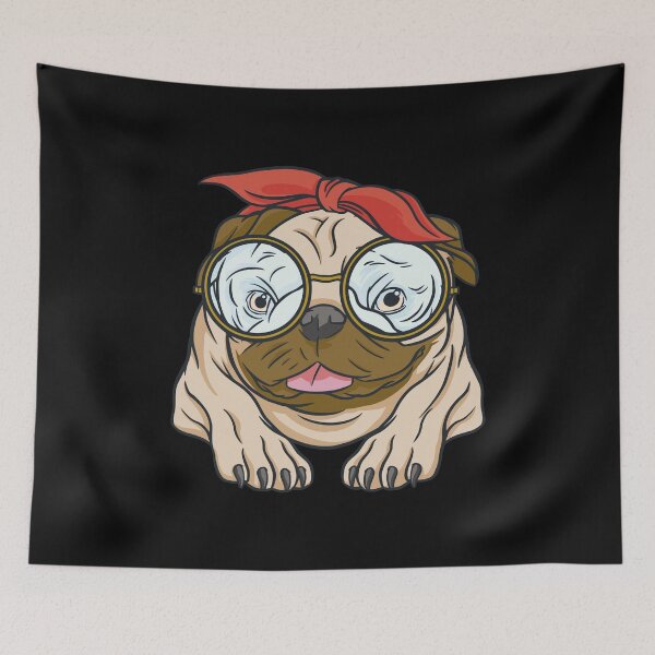 Item preview, Pug Dog Bandana designed and sold by DerSenat.