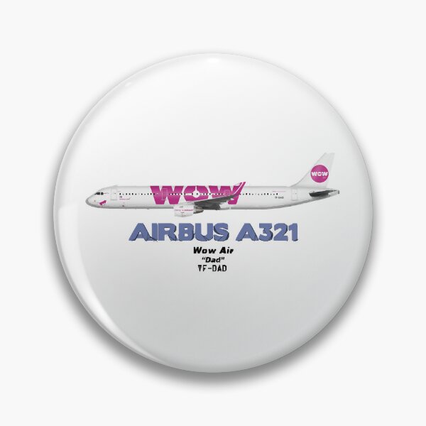 Item preview, Airbus A321 - Wow Air Dad  designed and sold by u3788.