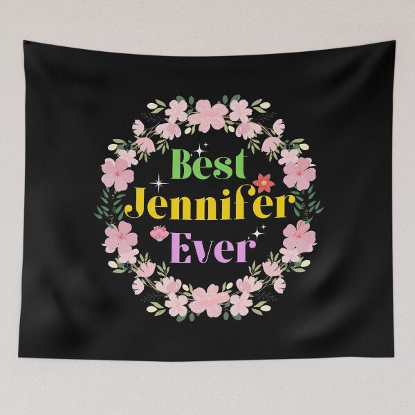 Item preview, Best Jennifer Ever - Jennifer Name Custom Gift | Floral Name Calligraphy Design designed and sold by Delandor.