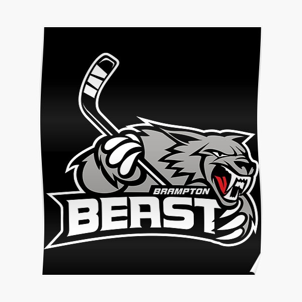"Brampton Beast Sticker" Poster for Sale by ethenfran6 Redbubble