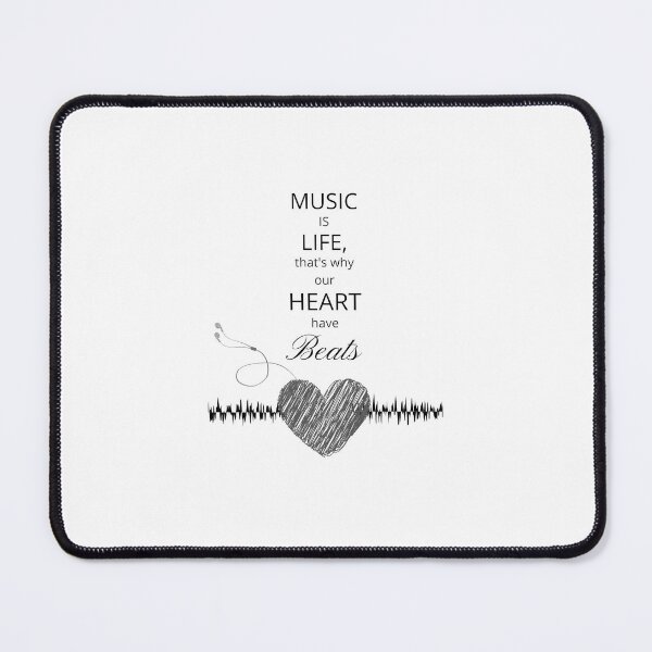 Item preview, MUSIC IS LIFE THATS WHY OUR HEART HAVE BEATS designed and sold by FIRMLYFIXED.