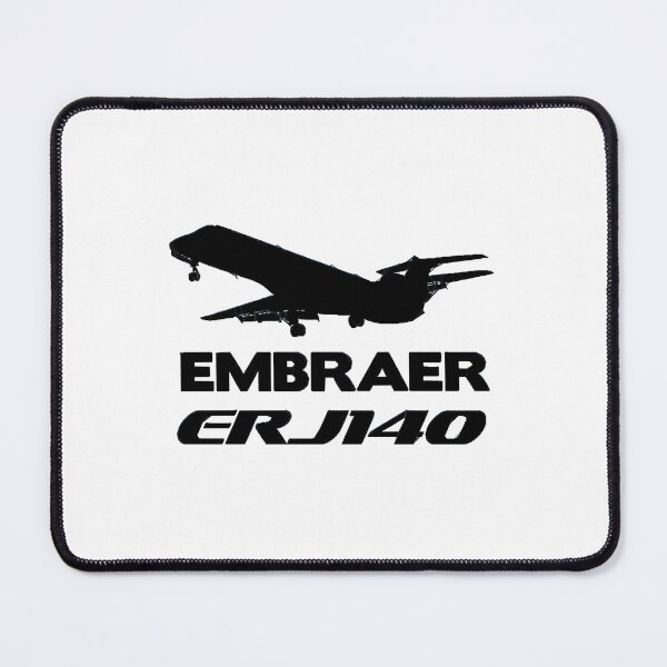 Item preview, Embraer ERJ140 Silhouette Print (Black) designed and sold by u3788.