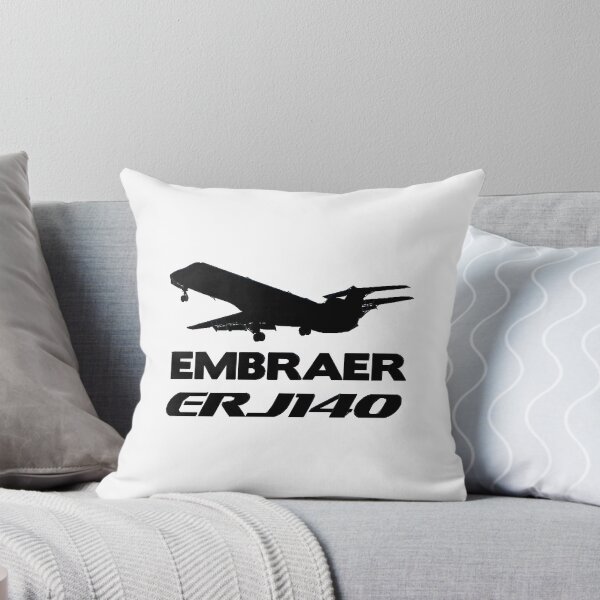 Item preview, Embraer ERJ140 Silhouette Print (Black)  designed and sold by u3788.