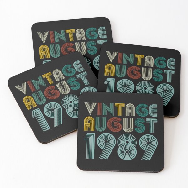 Item preview, Vintage Birthday AUGUST 1989-33th Birthday 33 Years Old GiftGift For Someone Born In AUGUST 1989 designed and sold by Brown Fahey.