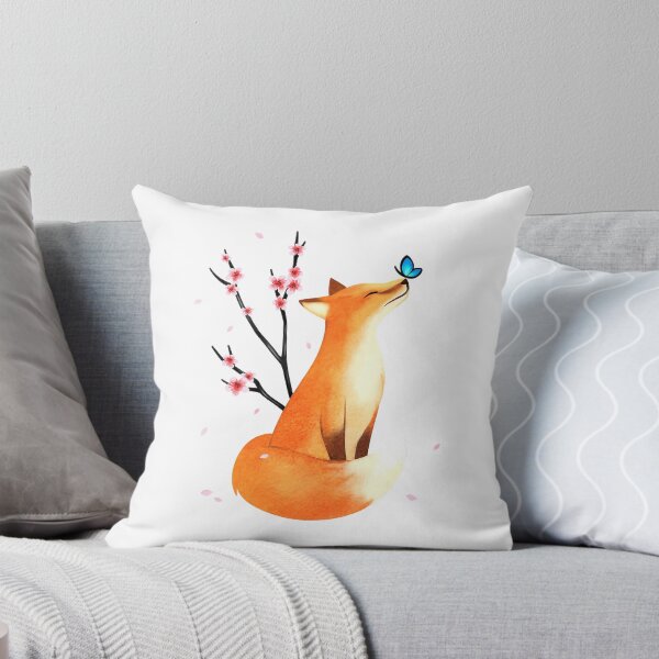 Item preview, Fox Japanese Cherry Blossom Flower Vintage Gift designed and sold by PerkinsAarav.