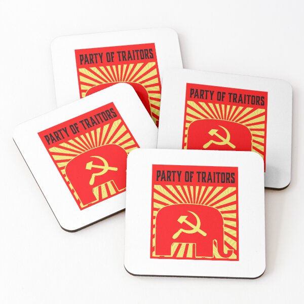 Item preview, Republicans Party of Traitors Red Elephant Hammer and Sickle Russia  designed and sold by d6q648CE.