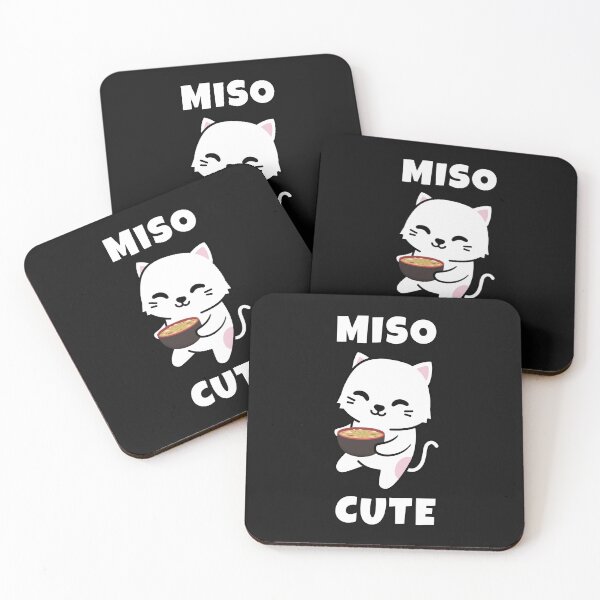 Item preview, Miso Cute - Anime Cat Kawaii Pun designed and sold by EstelleStar.