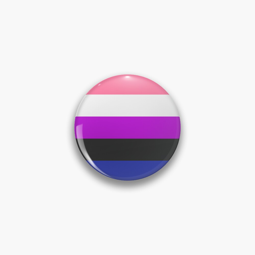 Genderfluid Pride Flag Pin For Sale By Olivks Redbubble 6107