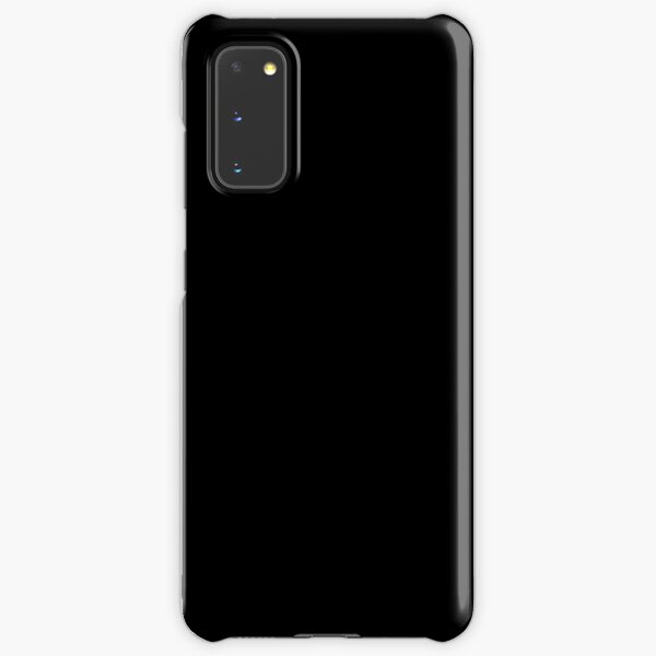 Black / Jet Black Solid Color Samsung Galaxy Snap Case