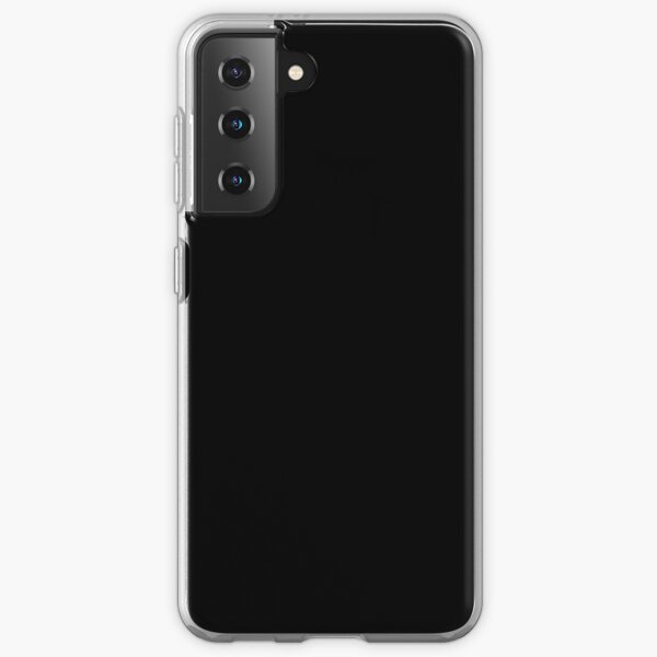 Black / Jet Black Solid Color Samsung Galaxy Soft Case