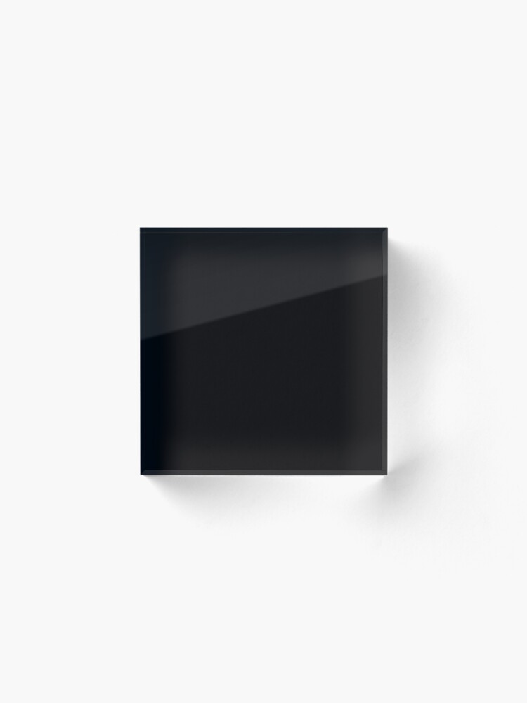 Black / Jet Black Solid Color Acrylic Block for Sale by patternplaten