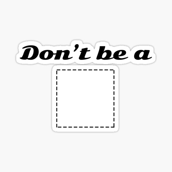 Pulp Fiction - Ne soyez pas un carré Sticker