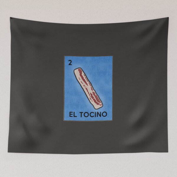 Item preview, Funny Bacon El Tocino Loteria Card Art Parodia Pegatina designed and sold by SilkeRonschd.