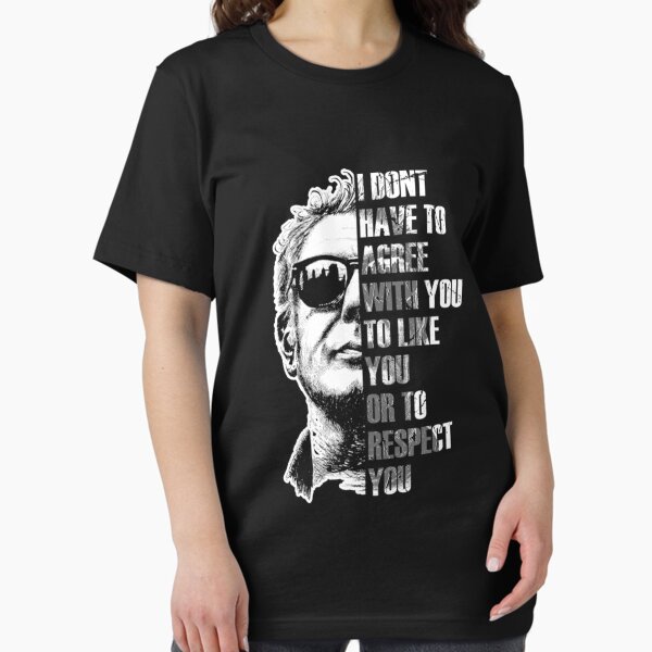 Aperçu de l'œuvre T-shirt Anthony Bourdain Je ne suis pas obligé d'être d'accord créée et vendue par Thanoirl027.