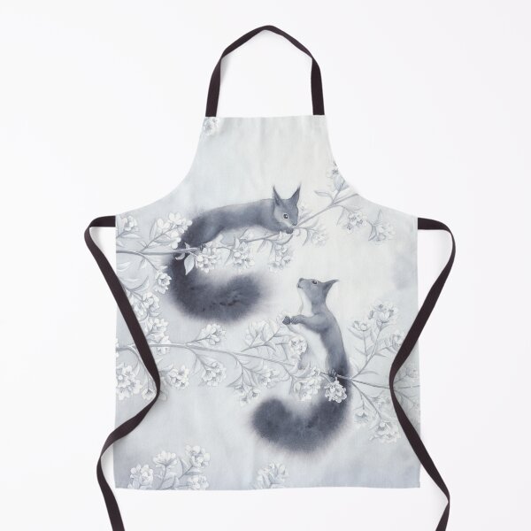 Item preview, Two squirrels in a flowering tree designed and sold by VictorineArt.