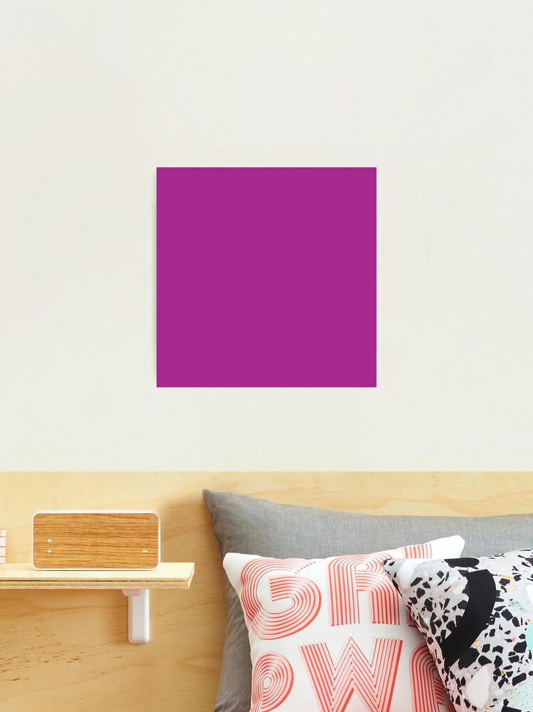 Solid Color Series - Desaturated Magenta Canvas Print by Lena