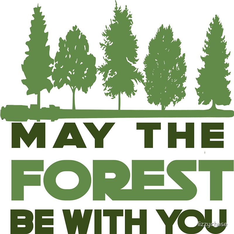 &ldquo;May the Forest be With you&rdquo; Stickers by lizzychase | Redbubble