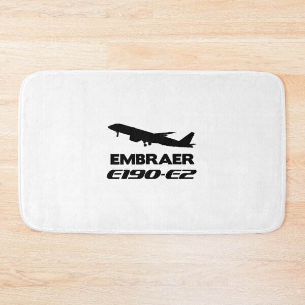 Item preview, Embraer E190-E2 Silhouette Print (Black) designed and sold by u3788.