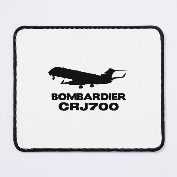 Item preview, Bombardier CRJ700 Silhouette Print (Black) designed and sold by anh6903.