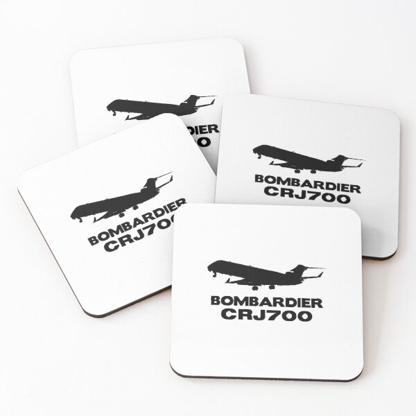 Item preview, Bombardier CRJ700 Silhouette Print (Black)  designed and sold by anh6903.
