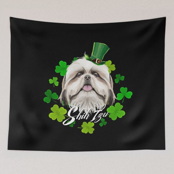 Item preview, St Patrick's Day Irish Saint Patrick Shamrock Shih Tzu Happy designed and sold by Barnissim.
