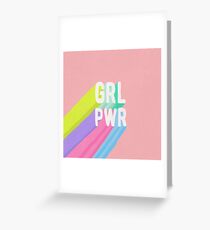 GRL PWR x Pink Greeting Card
