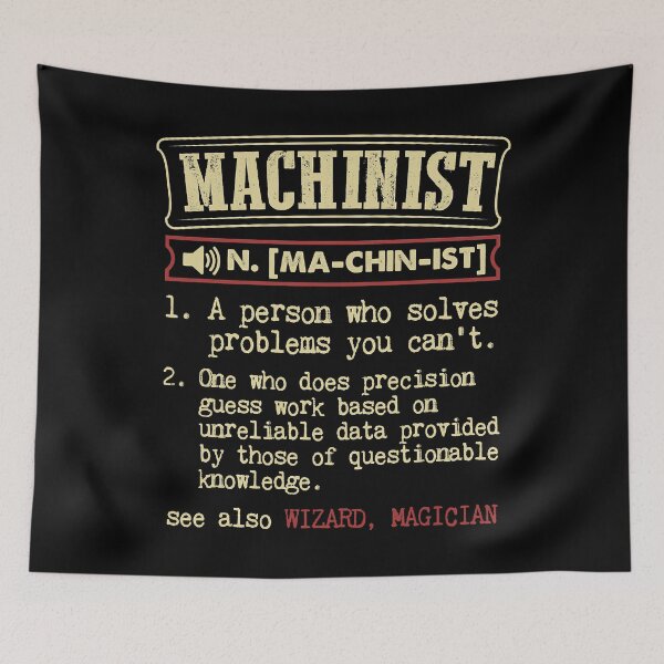Item preview, Machinist Funny Dictionary Definition designed and sold by ClaireDanna.