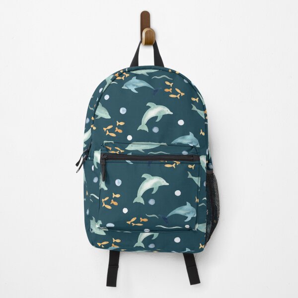 Item preview, Dolphins - Under the Sea - Teal designed and sold by Ashleigh Fish.
