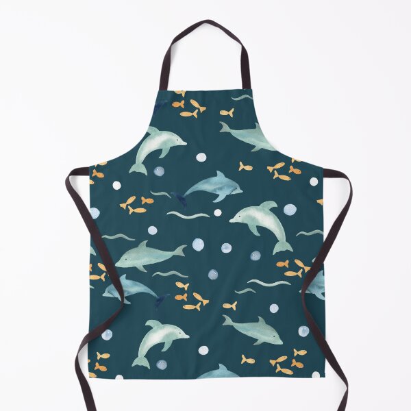 Item preview, Dolphins - Under the Sea - Teal designed and sold by Ashleigh Fish.