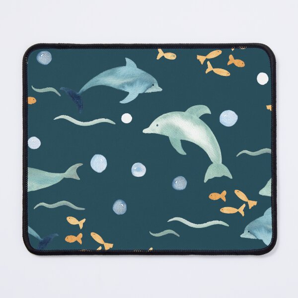 Item preview, Dolphins - Under the Sea - Teal designed and sold by Ashleigh Fish.