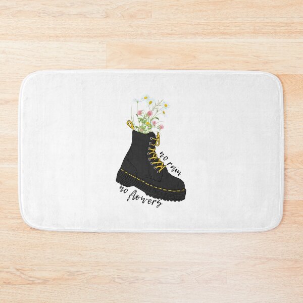 Item preview, No rain no flowers black boots designed and sold by ThuHoaTfi.