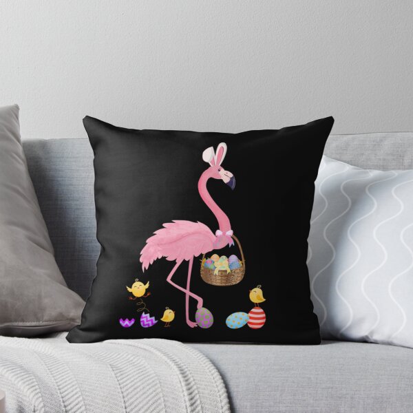 Artikelvorschau, Hübscher Osterflamingo mit Osterkorb entworfen und verkauft von Kaden Von.