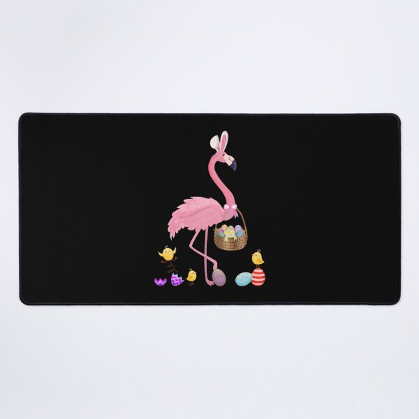 Artikelvorschau, Hübscher Osterflamingo mit Osterkorb entworfen und verkauft von Kaden Von.