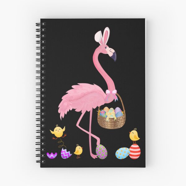 Artikelvorschau, Hübscher Osterflamingo mit Osterkorb entworfen und verkauft von Kaden Von.