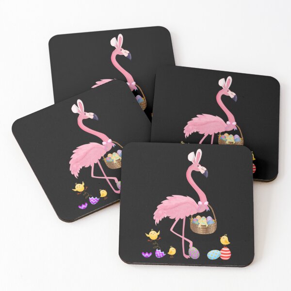 Artikelvorschau, Hübscher Osterflamingo mit Osterkorb entworfen und verkauft von Kaden Von.