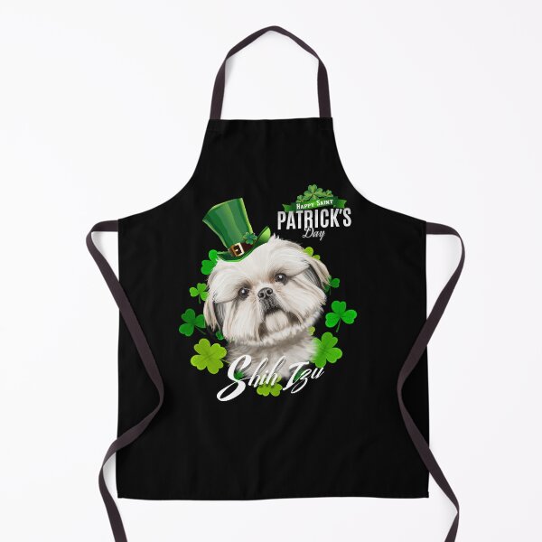 Item preview, St Patrick's Day Irish Saint Patrick Shamrock Shih Tzu Face designed and sold by Barnissim.