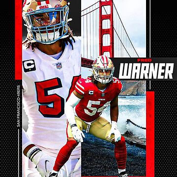 Fred Warner Football Paper Poster 49ers - Fred Warner - Posters and Art  Prints