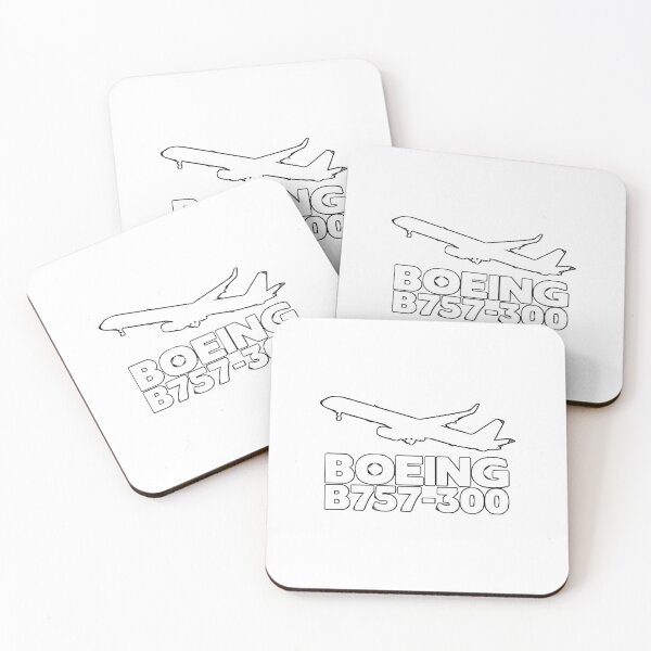 Item preview, Boeing B757-300 Silhouette Print (White)  designed and sold by ng4487.