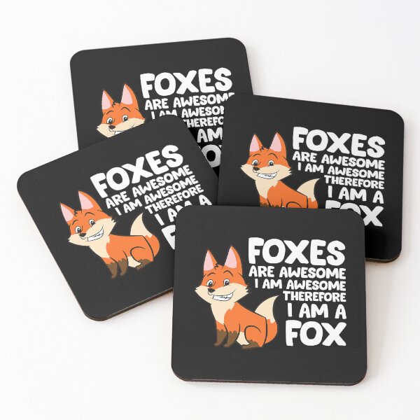Item preview, Foxes Are Awesome I am Awesome Therefore I am A Fox designed and sold by PerkinsAarav.