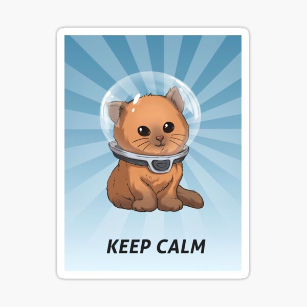 Keep Calm Kitty Sticker