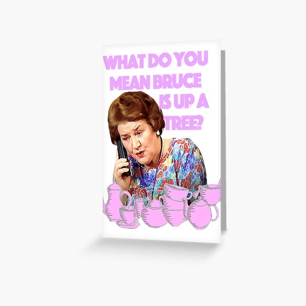 Mrs Bucket Funny birthday card. Lady of the house greetings 