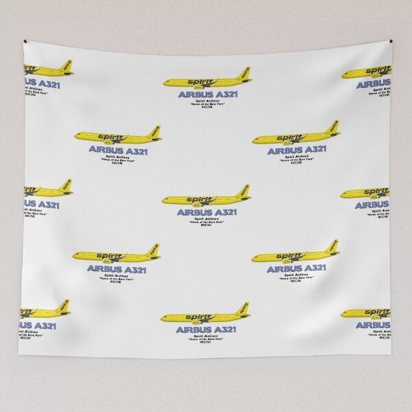 Item preview, Airbus A321 - Spirit Airlines Home of the Bare Fare  designed and sold by u3788.