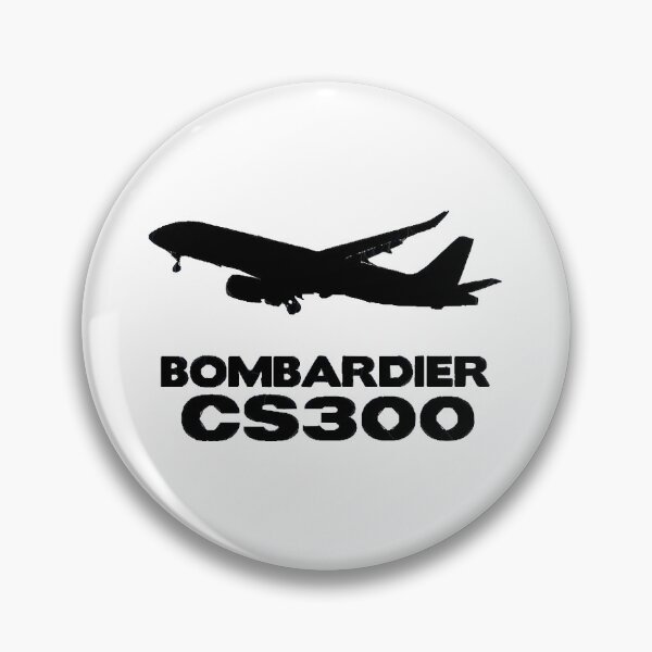 Item preview, Bombardier CS300 Silhouette Print (Black)  designed and sold by anh33310.