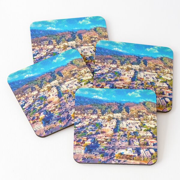 Item preview, Between Ventura Freeway and Ventura Botanical Gardens - digital painting  designed and sold by NickoPrints.