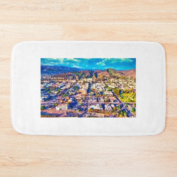 Item preview, Between Ventura Freeway and Ventura Botanical Gardens - digital painting  designed and sold by NickoPrints.