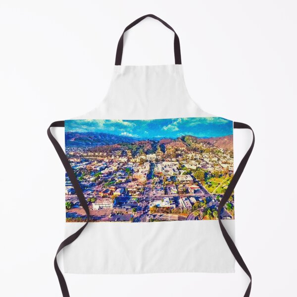 Item preview, Between Ventura Freeway and Ventura Botanical Gardens - digital painting  designed and sold by NickoPrints.