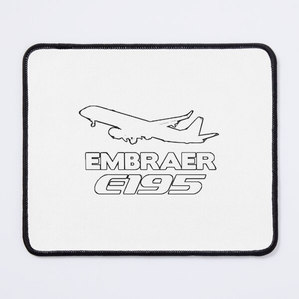 Item preview, Embraer E195 Silhouette Print (White)  designed and sold by anh33310.