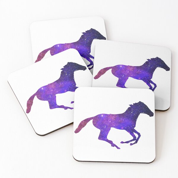 Item preview, Aesthetic Horse Shaped Purple Galaxy designed and sold by quinellie.