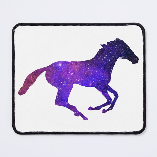 Item preview, Aesthetic Horse Shaped Purple Galaxy designed and sold by quinellie.